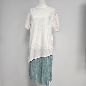 Zara Shimmer Mermaid Two Piece Maxi Dress